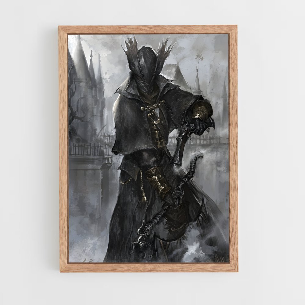 Poster Le Chasseur de la Nuit – affiche Bloodborne (vue 4)